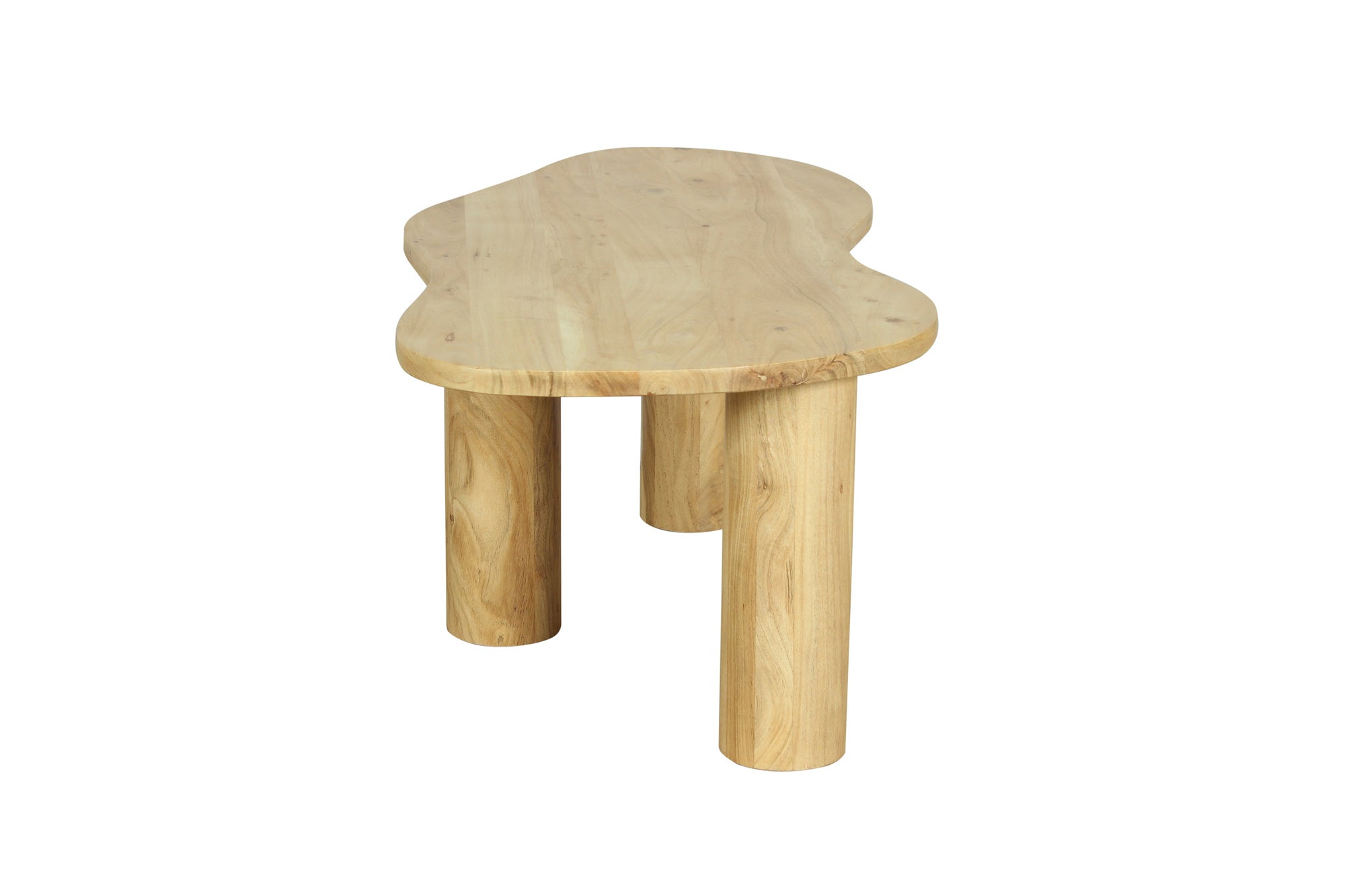 byLIVING Couchtisch ETHAN / Tischplatte und Gestell in schwarz oder naturfarben (Akazie) / Wohnzimmertisch / Beistelltisch / Maße: B 110, H 45, T 55 cm