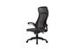 Chefsessel FLOW / Kunststoff schwarz / Netzstoff schwarz, ziegelrot oder grau / Wippmechanik / Sicherheitsklemmschutz / Höhenverstellung / gebremste Sicherheitsdoppelrollen / B 62, H 114-122, T 61 cm