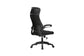 Chefsessel FLOW / Kunststoff schwarz / Netzstoff schwarz, ziegelrot oder grau / Wippmechanik / Sicherheitsklemmschutz / Höhenverstellung / gebremste Sicherheitsdoppelrollen / B 62, H 114-122, T 61 cm