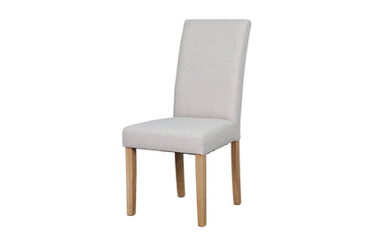 byLIVING Esszimmerstuhl 2er Set ELIAS / Webstoff taupe oder dunkelgrau / Gestell Massivholz schwarz / B 47, H 99,5, T 60 cm