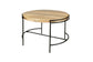 Couchtisch HANNA / Platte Mangoholz massiv / Gestell Metall schwarz / B 60, H 40, T 62 cm