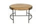 Couchtisch HANNA / Platte Mangoholz massiv / Gestell Metall schwarz / B 60, H 40, T 62 cm
