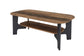 Couchtisch JONNY / Melamin Artisan Eiche (Eiche-Optik), Old Wood (Altholz-Optik) oder weiß, Melamin Anthrazit / B 110, H 42,5, T 55 cm / mit Ablageboden