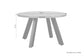 Couchtisch LARA / Platte Akazie massiv / Gestell Metall schwarz / D 75, H 47 cm