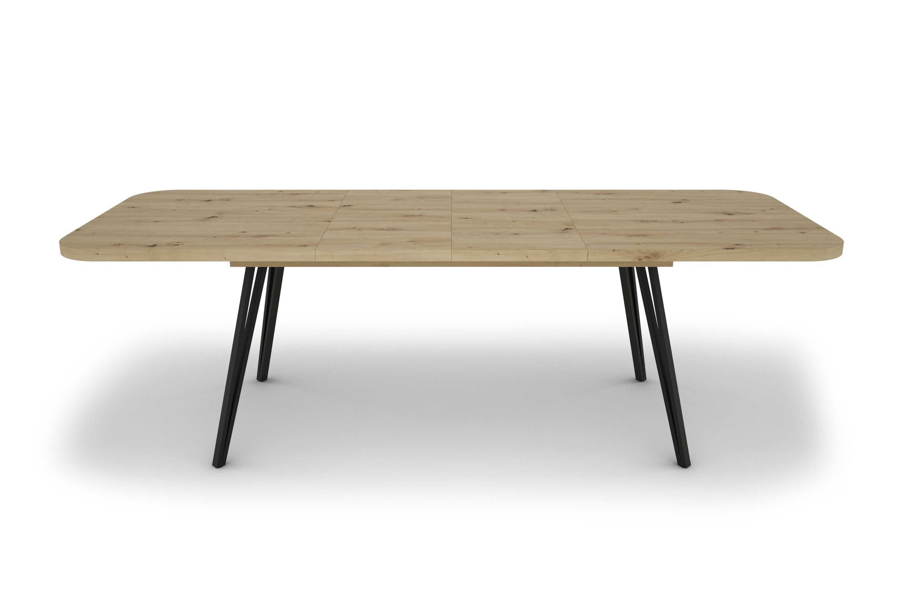 Esszimmertisch LIFE / Eiche-Optik braun / großer Auszugstisch 160 cm bis 240 cm / Tisch mit Ausziehfunktion / Tisch mit Synchronauszug und 2 Einlegeplatten / 160-240 x 90, H 76 cm