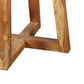 LINA Esstisch / runde Tischplatte Akazie massiv / Gestell Akazie massiv / D 120 cm, H 76 cm