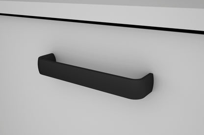 byLIVING Sideboard FARO / Artisan Eiche (Eiche-Optik) oder weiß, Absetzung in schwarz / 1 Tür und 3 Schubkästen / verstellbare Einlegeböden / viel Stauraum / Kommode / Anrichte / Maße: B 140, H 84, T 40 cm