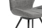 Esszimmerstuhl 2er Set MANHATTAN / Mikrofaser grau / Gestell Metall schwarz / Esszimmerstuhl / B 51, H 87, T 55 cm