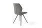 Esszimmerstuhl 2er Set MANHATTAN / Mikrofaser grau / Gestell Metall schwarz / Esszimmerstuhl / B 51, H 87, T 55 cm