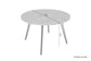 Esstisch MARTA / runde Tischplatte Artisan Eiche / Gestell Metall schwarz matt / Küchentisch für bis zu 5 Personen / D 120 cm, H 76 cm