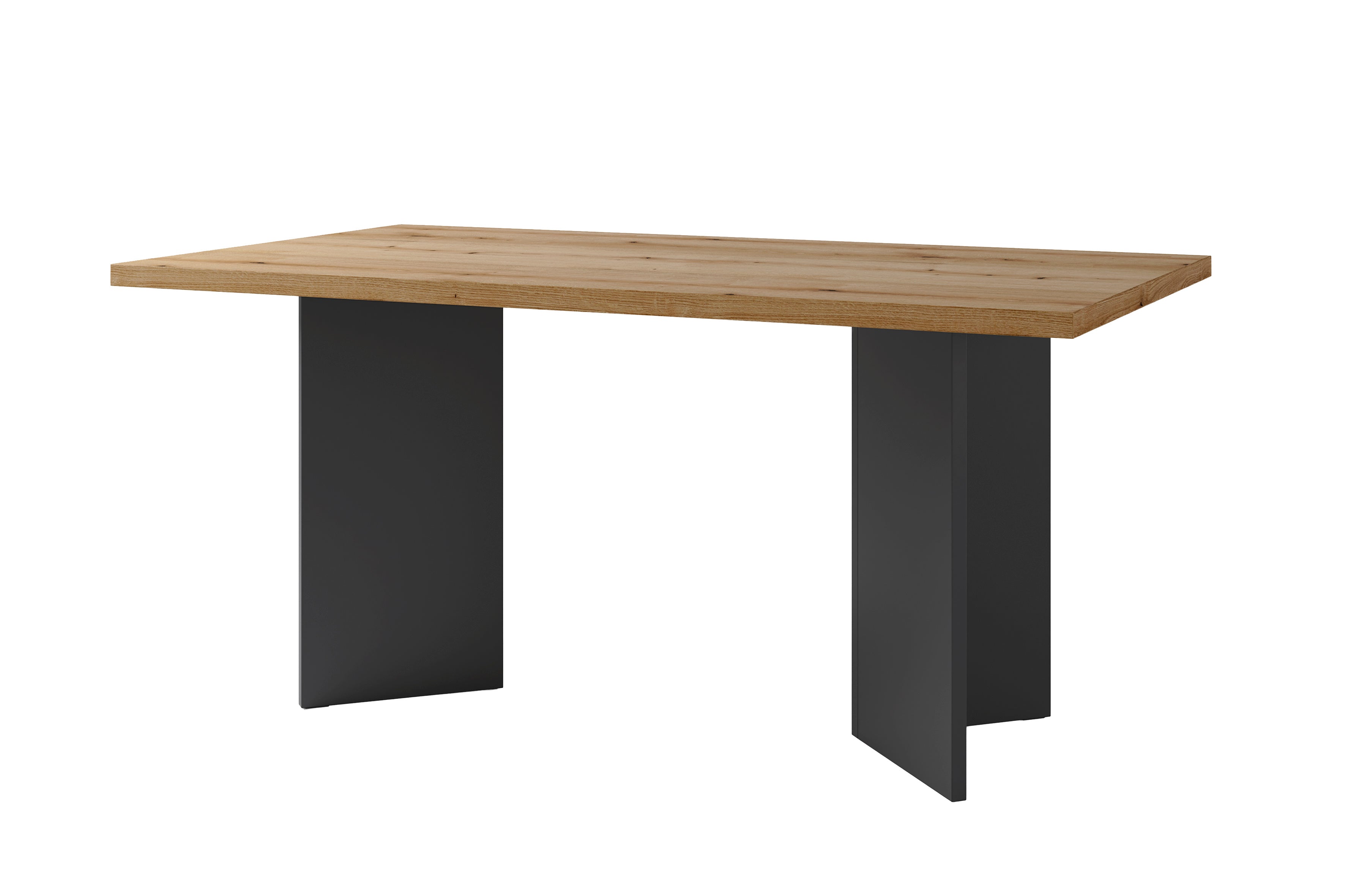 byLIVING Tisch MARTEN / Tischplatte in Evoke Eiche - Optik, Gestell in anthrazit / stabile Konstruktion, bis 6 Personen / Esstisch / Küchentisch / Maße: 138 x 90, H 75,5 cm oder 160 x 90, H 75,5 cm