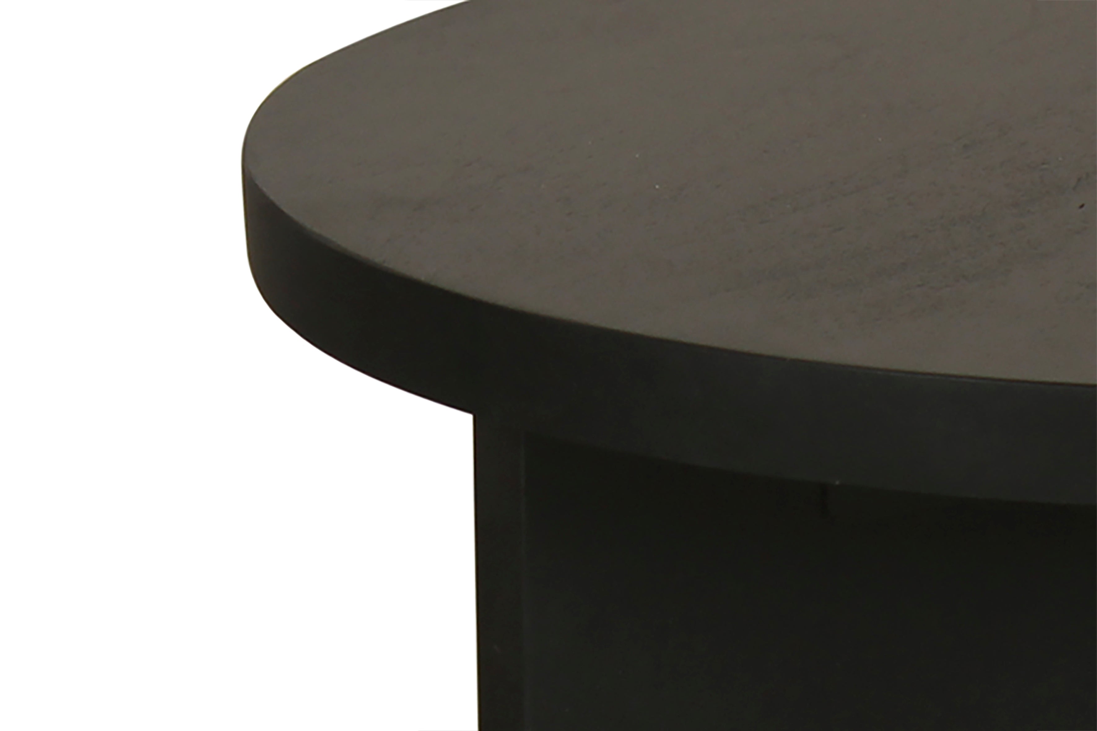 Beistelltisch ROUND / Rund / Massivholz Mango schwarz / D 40, H 30 cm oder D 60, H 41 cm