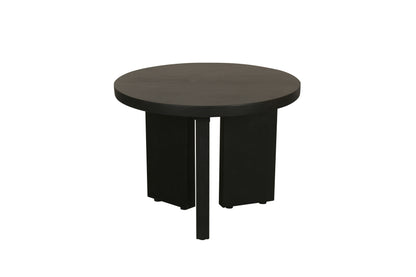 Beistelltisch ROUND / Rund / Massivholz Mango schwarz / D 40, H 30 cm oder D 60, H 41 cm