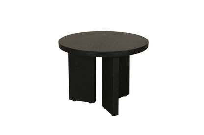 Beistelltisch ROUND / Rund / Massivholz Mango schwarz / D 40, H 30 cm oder D 60, H 41 cm