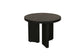 Beistelltisch ROUND / Rund / Massivholz Mango schwarz / D 40, H 30 cm oder D 60, H 41 cm