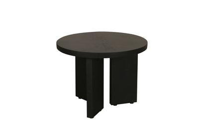 Beistelltisch ROUND / Rund / Massivholz Mango schwarz / D 40, H 30 cm oder D 60, H 41 cm