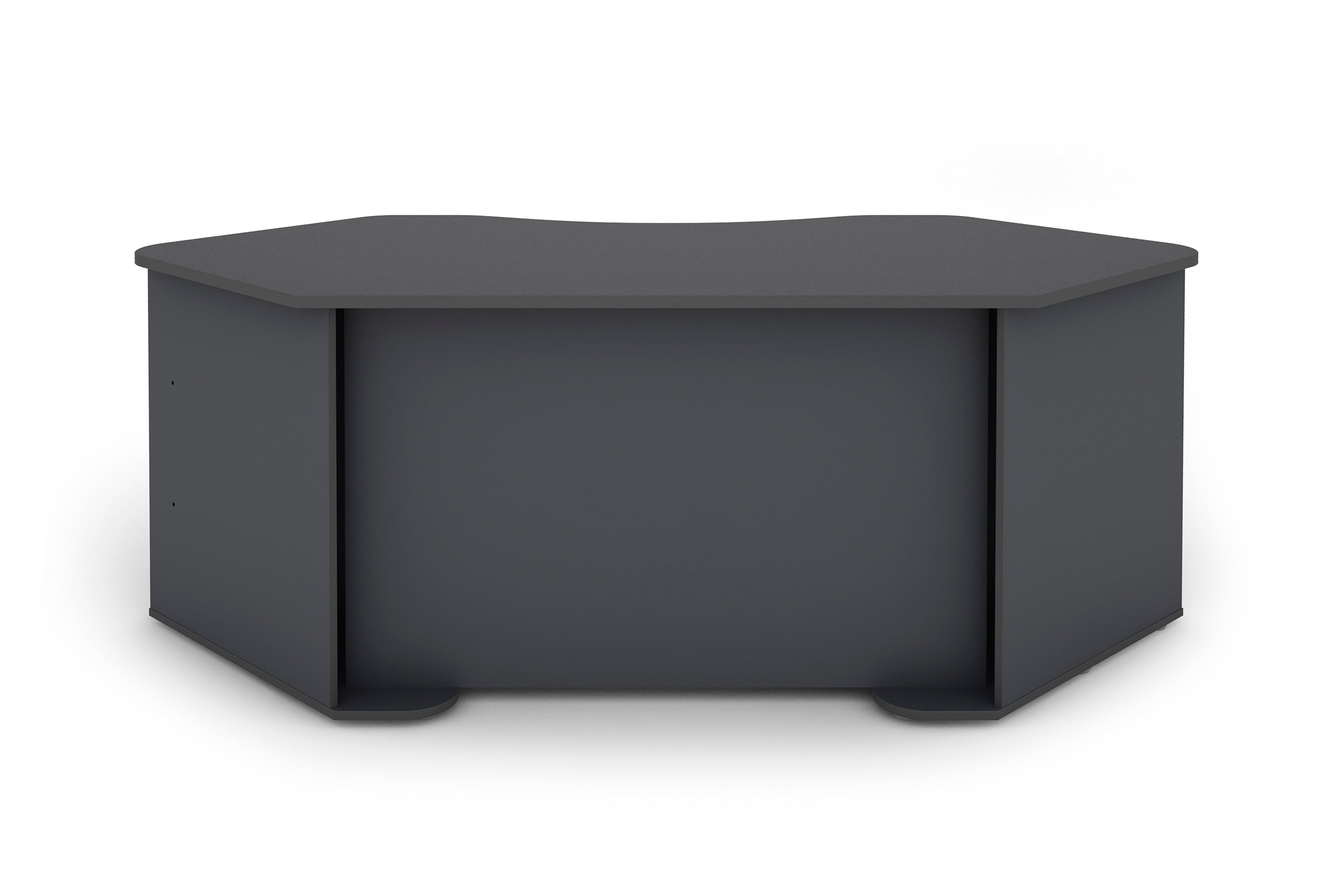 Schreibtisch THANATOS / Gaming-Tisch in anthrazit mit Kanten in rot, weiß oder anthrazit / Eck-Schreibtisch mit viel Stauraum und XXL Tischplatte / Computer-Tisch / PC / Arbeits-Tisch / 198x76x85cm (BxHxT)