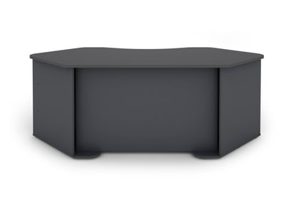 Schreibtisch THANATOS / Gaming-Tisch in anthrazit mit Kanten in rot, weiß oder anthrazit / Eck-Schreibtisch mit viel Stauraum und XXL Tischplatte / Computer-Tisch / PC / Arbeits-Tisch / 198x76x85cm (BxHxT)