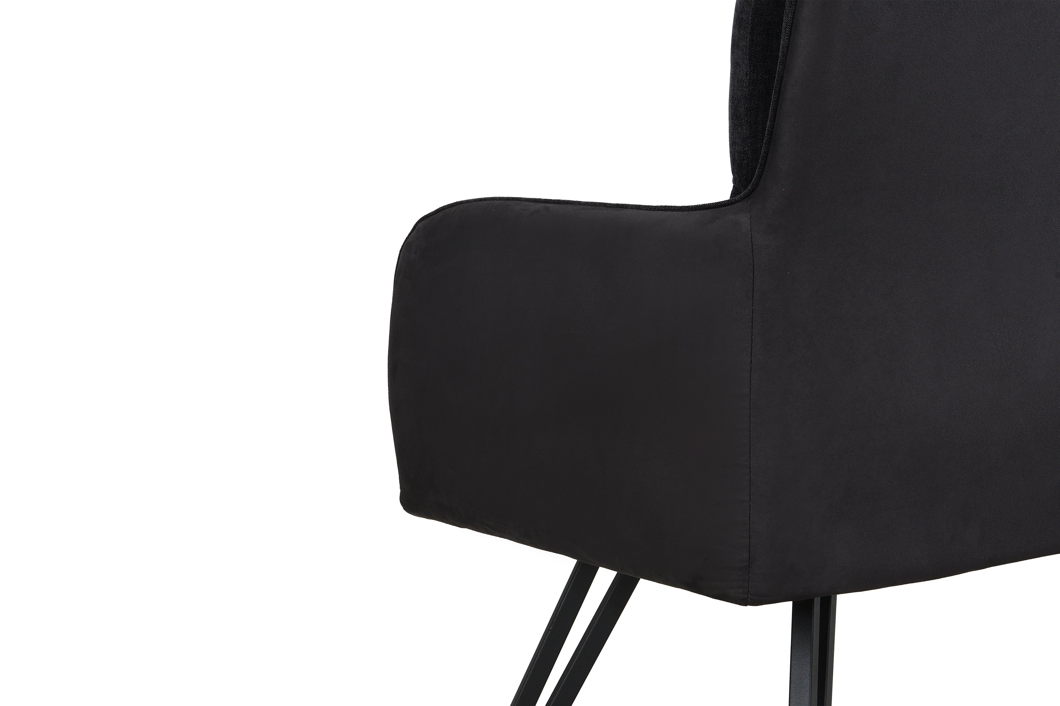 byLIVING Bank TINO / Webstoff und Mikrofaser Bezug schwarz oder hellgrau / Gestell in schwarz / Aufgedoppelter Rücken / Küchenbank, Sitzbank, Esszimmerbank / B 140 x H 94 x T 67 cm oder B 160 x H 94 x T 67 cm