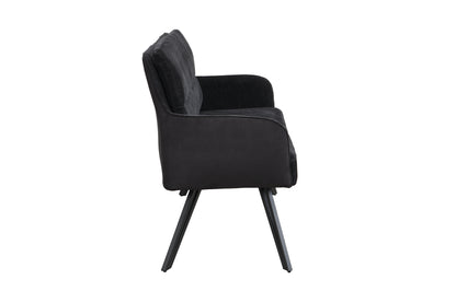 byLIVING Bank TINO / Webstoff und Mikrofaser Bezug schwarz oder hellgrau / Gestell in schwarz / Aufgedoppelter Rücken / Küchenbank, Sitzbank, Esszimmerbank / B 140 x H 94 x T 67 cm oder B 160 x H 94 x T 67 cm