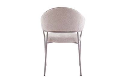 byLIVING Stuhl 2-er Set CURVE / Webstoffbezug in dunkelgrau, dunkelgrün oder taupe, Gestell in schwarz / Esszimmerstuhl / Küchenstuhl / Maße: B 60 x H 86 x T 58 cm