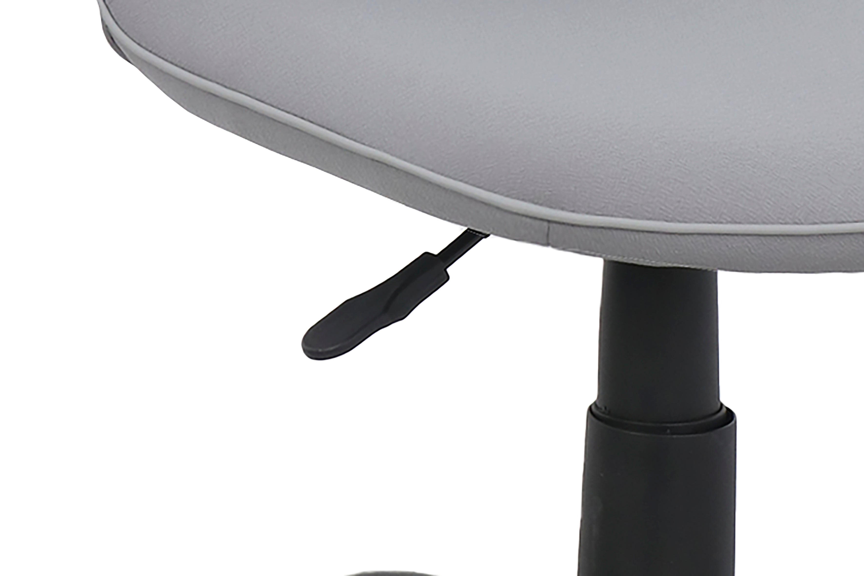 byLIVING Bürostuhl TROLLY Drehstuhl / Kinderstuhl / Metall schwarz pulverbeschichtet / Bezug Webstoff pink oder hellgrau / klappbar / Sicherheitsdoppelrollen / Maße: B 42, H 85-95, T 54 cm