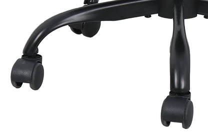 byLIVING Bürostuhl TROLLY Drehstuhl / Kinderstuhl / Metall schwarz pulverbeschichtet / Bezug Webstoff pink oder hellgrau / klappbar / Sicherheitsdoppelrollen / Maße: B 42, H 85-95, T 54 cm