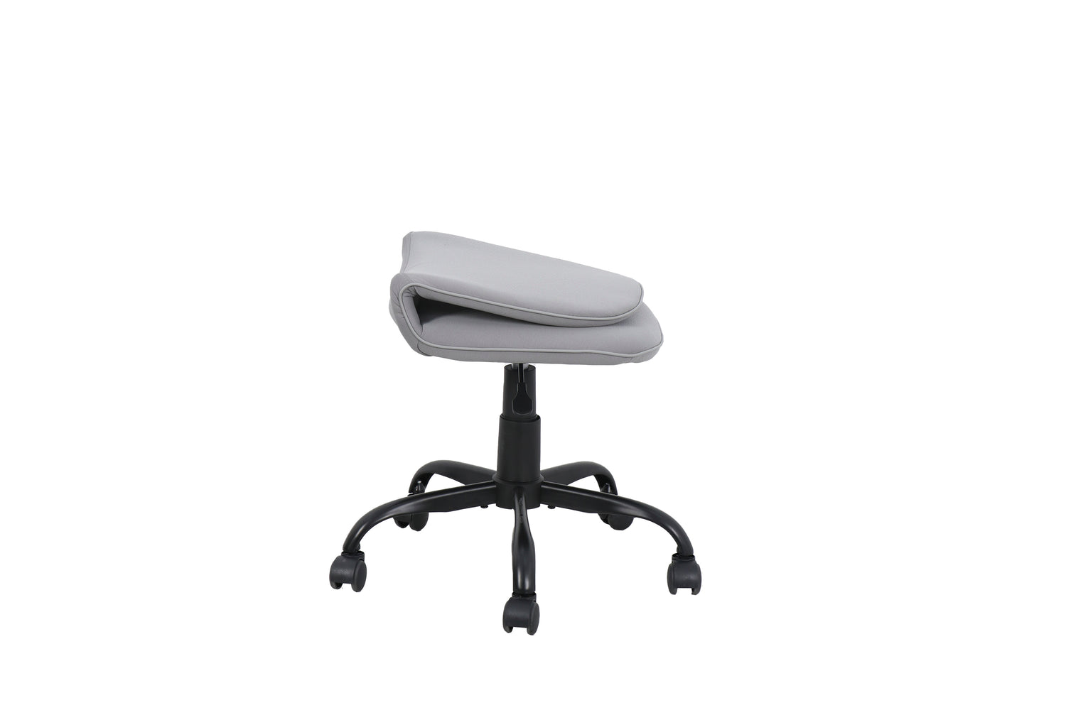 byLIVING Bürostuhl TROLLY Drehstuhl / Kinderstuhl / Metall schwarz pulverbeschichtet / Bezug Webstoff pink oder hellgrau / klappbar / Sicherheitsdoppelrollen / Maße: B 42, H 85-95, T 54 cm