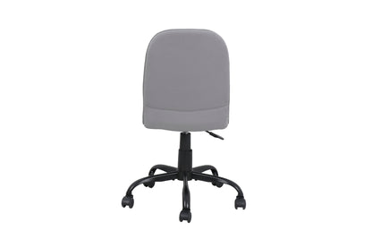 byLIVING Bürostuhl TROLLY Drehstuhl / Kinderstuhl / Metall schwarz pulverbeschichtet / Bezug Webstoff pink oder hellgrau / klappbar / Sicherheitsdoppelrollen / Maße: B 42, H 85-95, T 54 cm