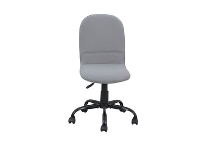 byLIVING Bürostuhl TROLLY Drehstuhl / Kinderstuhl / Metall schwarz pulverbeschichtet / Bezug Webstoff pink oder hellgrau / klappbar / Sicherheitsdoppelrollen / Maße: B 42, H 85-95, T 54 cm