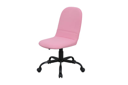 byLIVING Bürostuhl TROLLY Drehstuhl / Kinderstuhl / Metall schwarz pulverbeschichtet / Bezug Webstoff pink oder hellgrau / klappbar / Sicherheitsdoppelrollen / Maße: B 42, H 85-95, T 54 cm