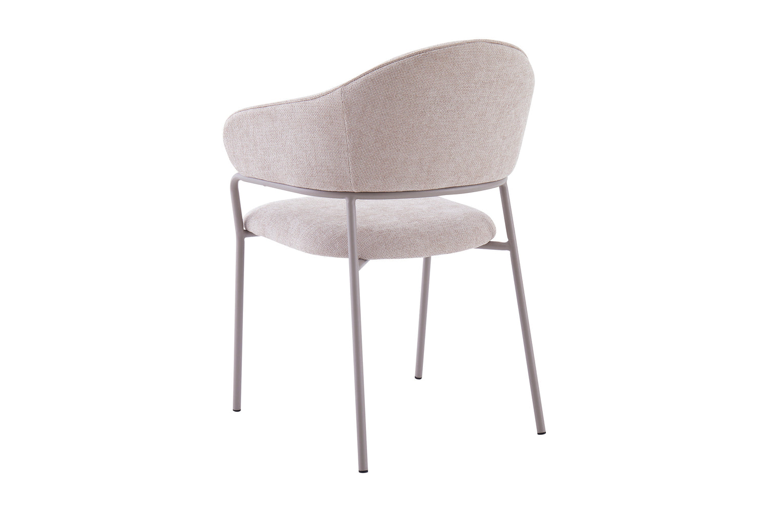 byLIVING Stuhl 2-er Set CURVE / Webstoffbezug in dunkelgrau, dunkelgrün oder taupe, Gestell in schwarz / Esszimmerstuhl / Küchenstuhl / Maße: B 60 x H 86 x T 58 cm