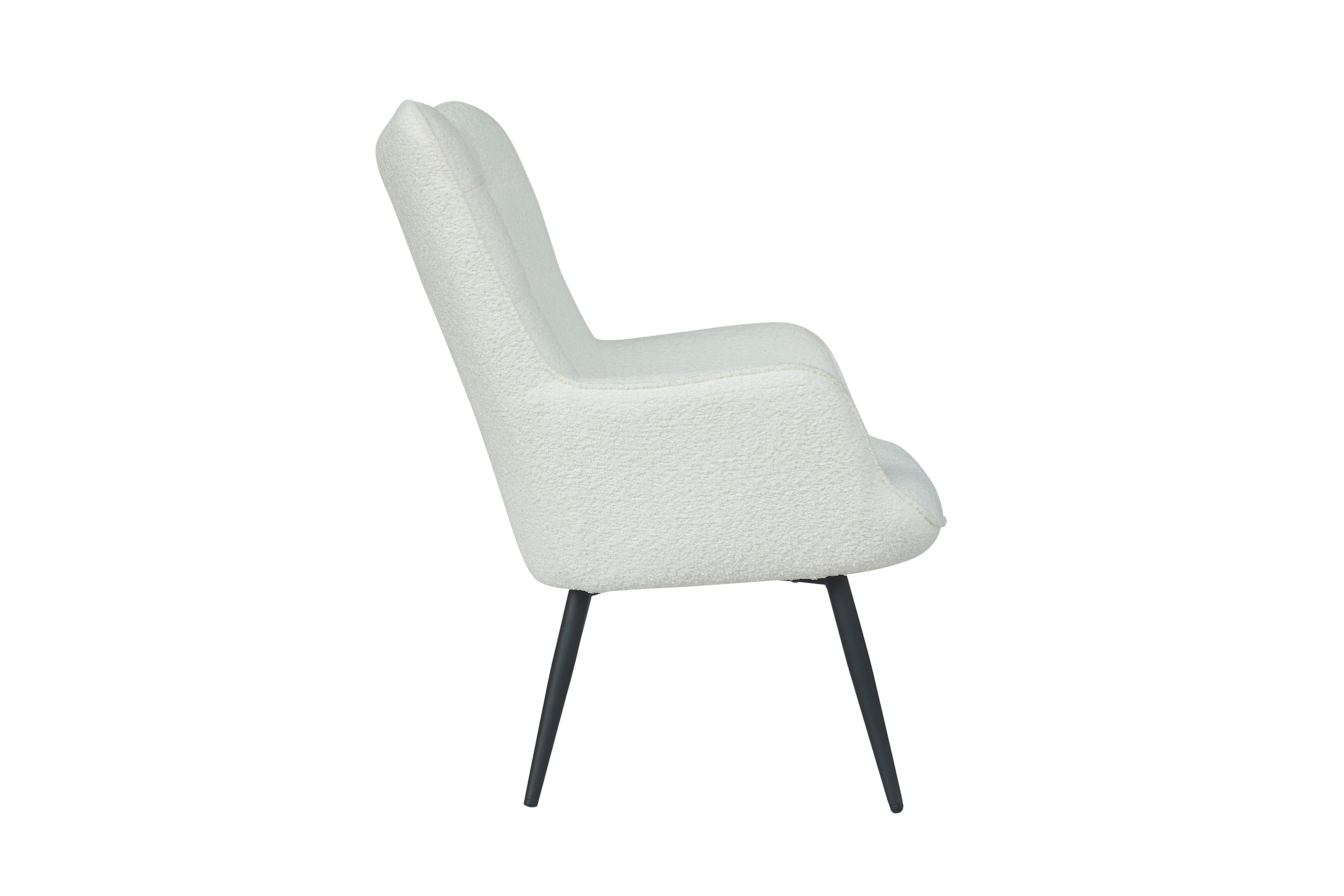 Sessel Uta / Cord grau, Samt schwarz, Webstoff dunkelgrau, Samt dunkelgrün, Webstoff sandfarben / Gestell schwarz pulverbeschichtet / Relaxsessel / Armlehnen-Sessel / B 72, H 97, T 80 cm