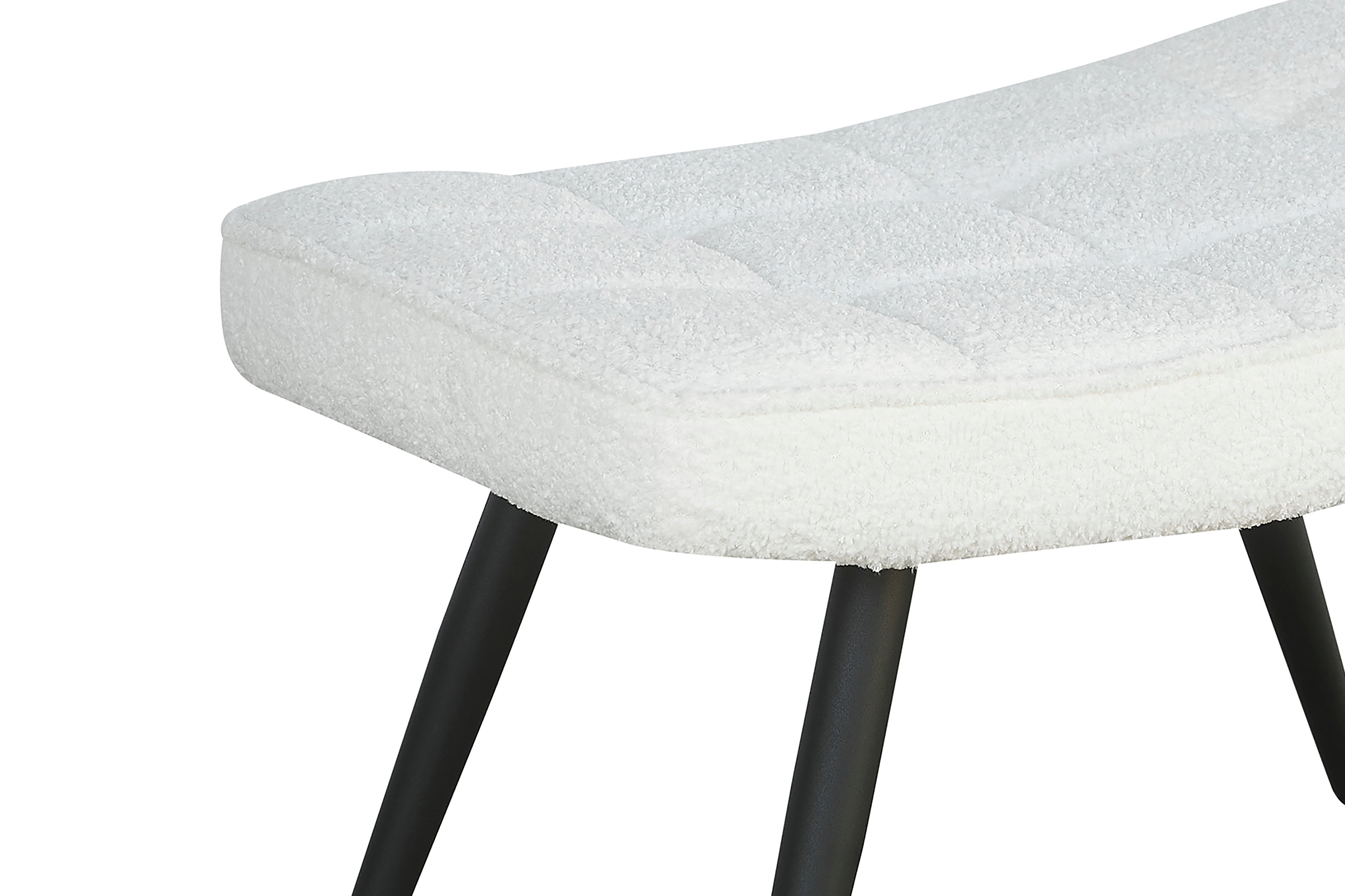 Hocker Uta / Cord grau, Samt schwarz, Webstoff dunkelgrau, Samt dunkelgrün, Webstoff sandfarben / Gestell schwarz pulverbeschichtet / Fuß-Ablage / Sitzhocker / B 60, H 39, T 41 cm