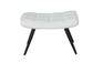Hocker Uta / Cord grau, Samt schwarz, Webstoff dunkelgrau, Samt dunkelgrün, Webstoff sandfarben / Gestell schwarz pulverbeschichtet / Fuß-Ablage / Sitzhocker / B 60, H 39, T 41 cm