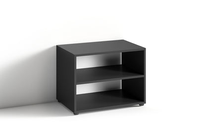 TV Stand VICTORIA / kleines Regal weiß oder schwarz / Beistelltisch 60 cm breit / Wohnzimmertisch / Schrank / TV Bank / TV Tisch / Weiß / 60 x 45 x 39 cm (BxHxT)