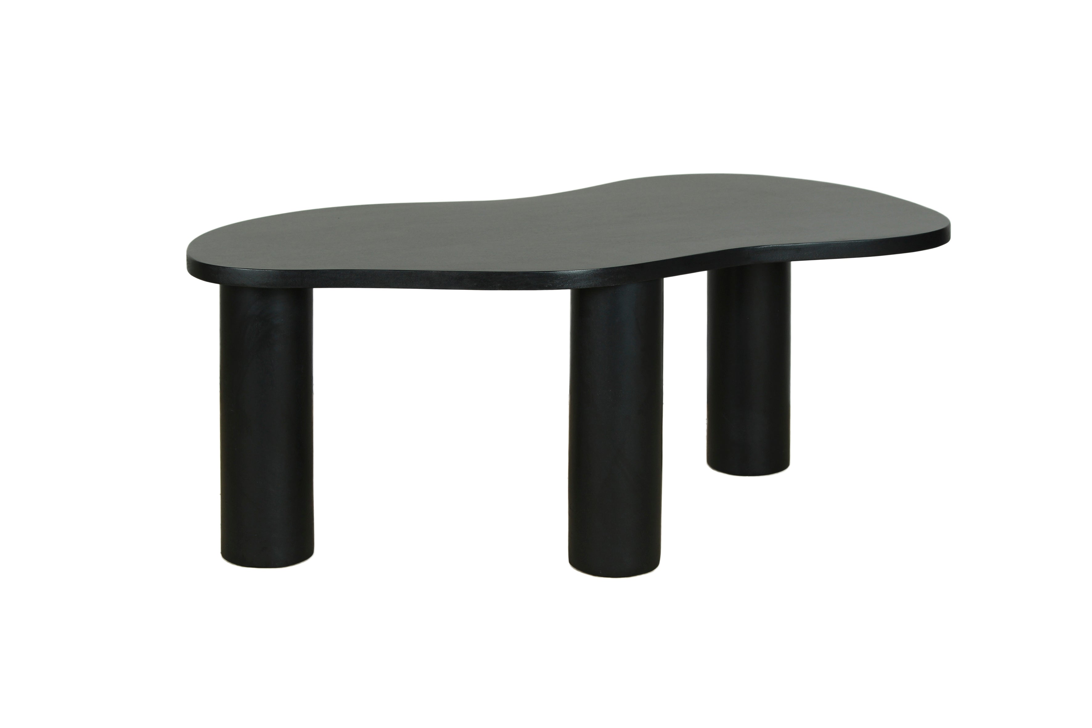byLIVING Couchtisch ETHAN / Tischplatte und Gestell in schwarz oder naturfarben (Akazie) / Wohnzimmertisch / Beistelltisch / Maße: B 110, H 45, T 55 cm