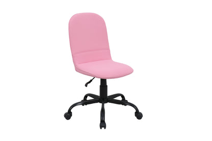 byLIVING Bürostuhl TROLLY Drehstuhl / Kinderstuhl / Metall schwarz pulverbeschichtet / Bezug Webstoff pink oder hellgrau / klappbar / Sicherheitsdoppelrollen / Maße: B 42, H 85-95, T 54 cm