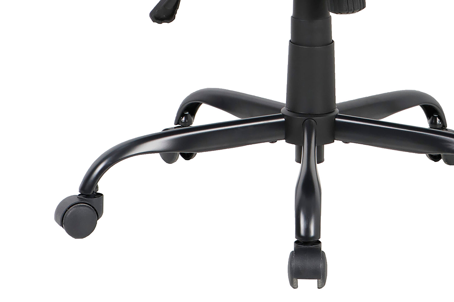 byLIVING Chefsessel STING/ Gaming-Chair/ Metall schwarz pulverbeschichtet/ Webstoff grau/ Armlehnen gepolstert/ Wippmechanik/ Sicherheitsdoppelrollen / B 57, H 99-109, T 67 cm