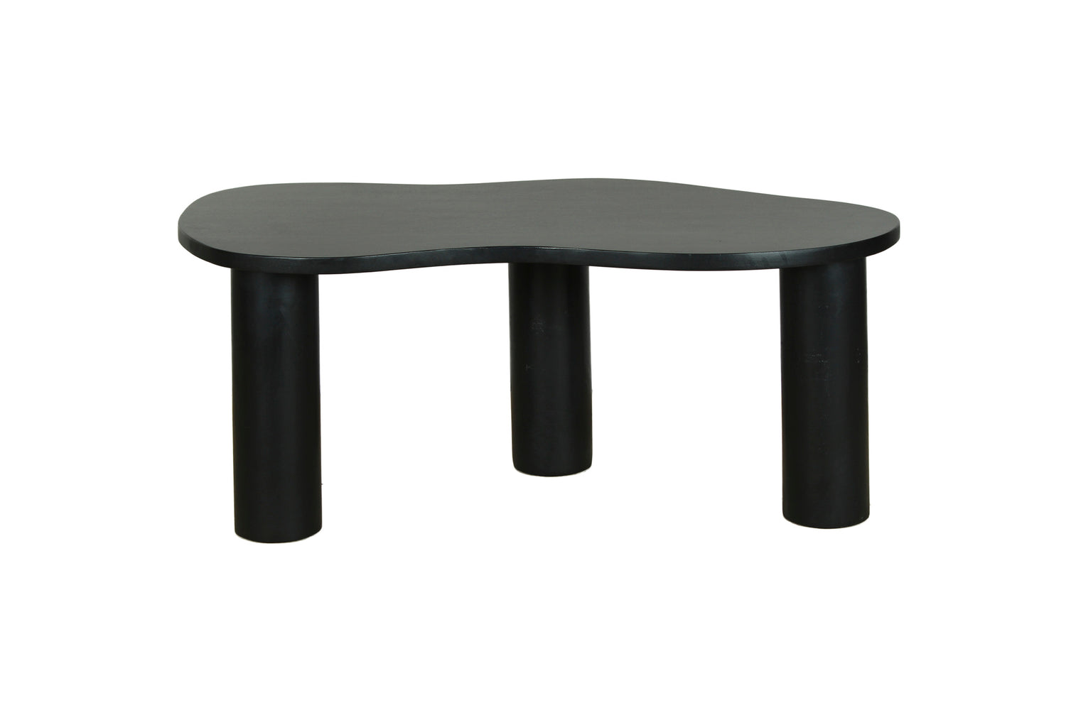 byLIVING Couchtisch ETHAN / Tischplatte und Gestell in schwarz oder naturfarben (Akazie) / Wohnzimmertisch / Beistelltisch / Maße: B 110, H 45, T 55 cm