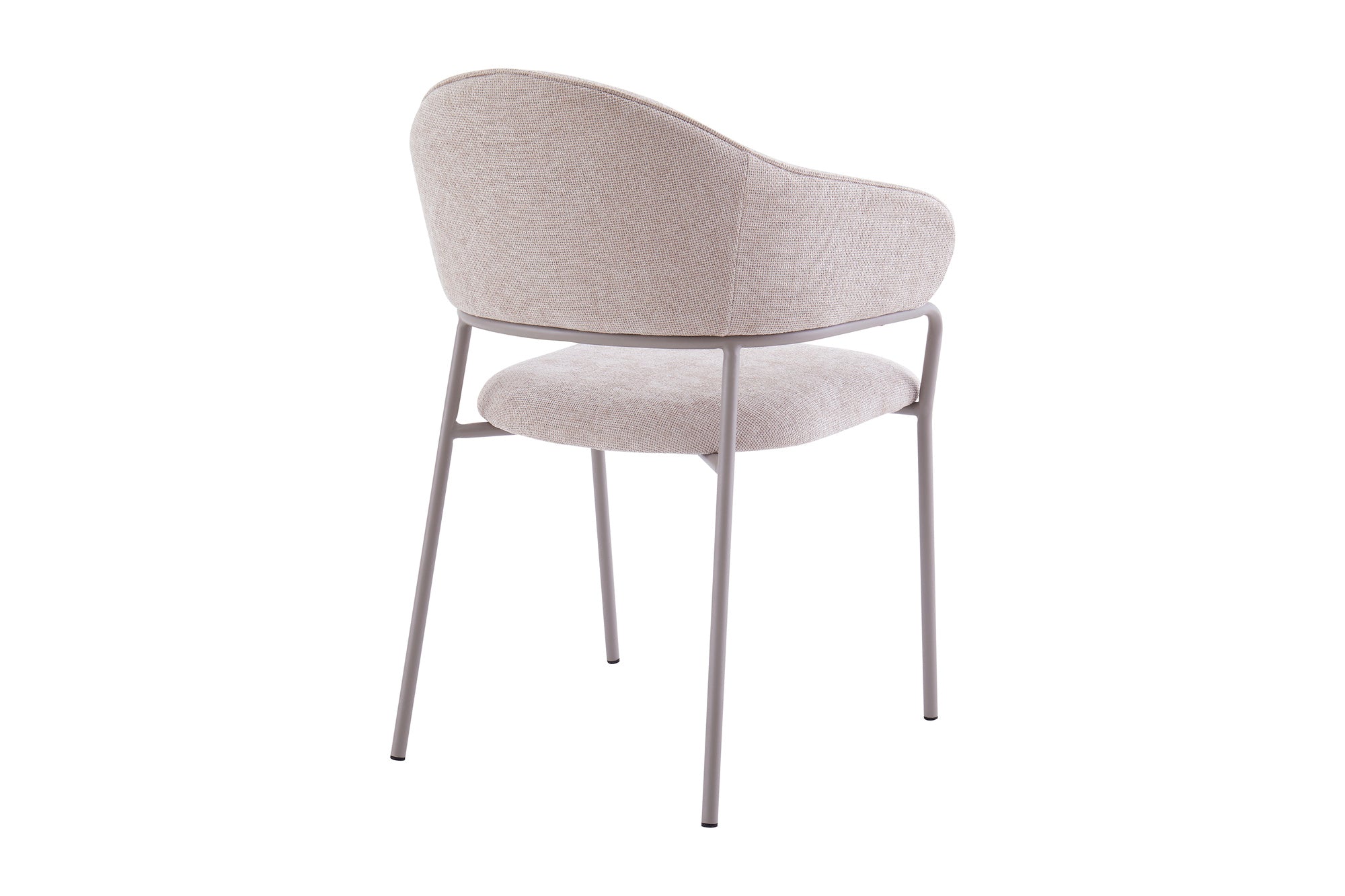 byLIVING Stuhl 2-er Set CURVE / Webstoffbezug in dunkelgrau, dunkelgrün oder taupe, Gestell in schwarz / Esszimmerstuhl / Küchenstuhl / Maße: B 60 x H 86 x T 58 cm