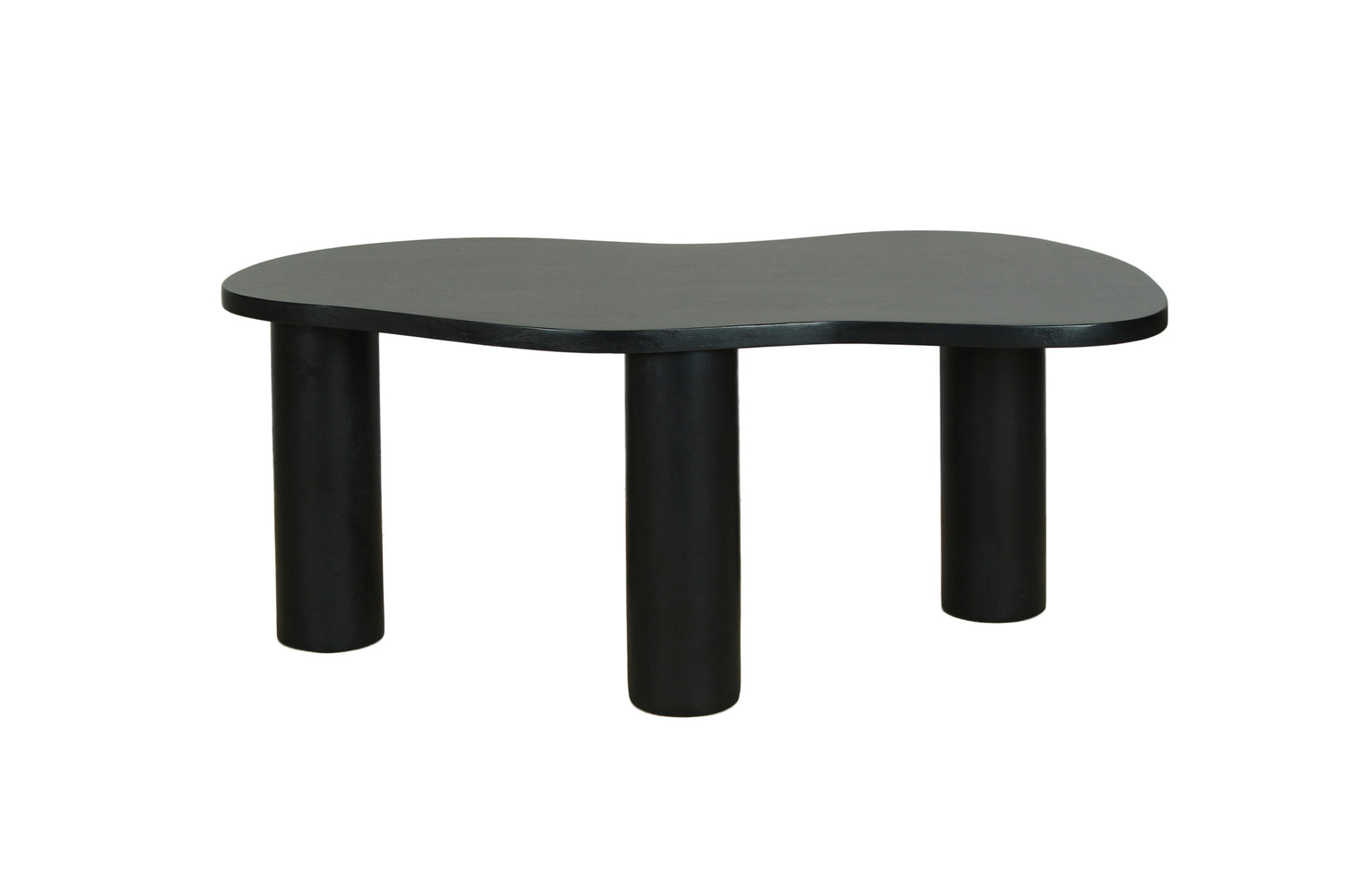 byLIVING Couchtisch ETHAN / Tischplatte und Gestell in schwarz oder naturfarben (Akazie) / Wohnzimmertisch / Beistelltisch / Maße: B 110, H 45, T 55 cm