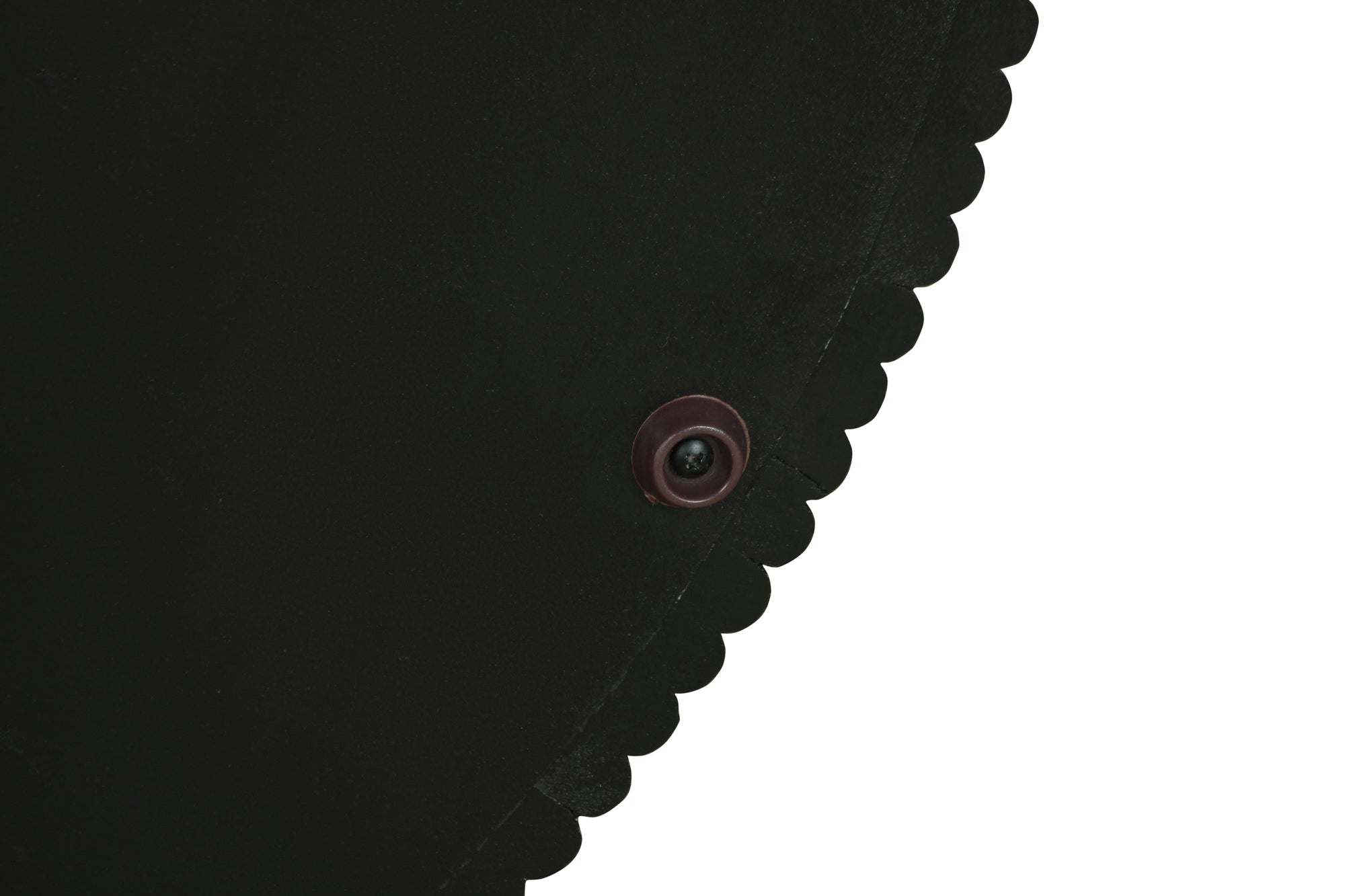 Couchtisch OWEN / Tischplatte und Gestell in schwarz / Wohnzimmertisch / Kaffeetisch / Maße: D 80, H 36 cm