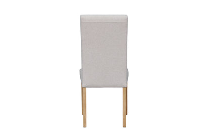 byLIVING Esszimmerstuhl 2er Set ELIAS / Webstoff taupe oder dunkelgrau / Gestell Massivholz schwarz / B 47, H 99,5, T 60 cm