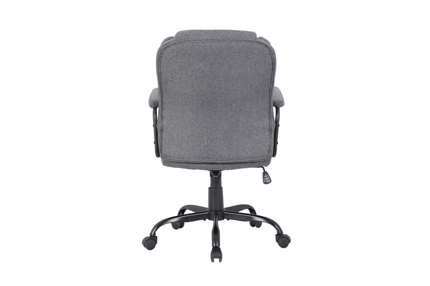 byLIVING Chefsessel STING/ Gaming-Chair/ Metall schwarz pulverbeschichtet/ Webstoff grau/ Armlehnen gepolstert/ Wippmechanik/ Sicherheitsdoppelrollen / B 57, H 99-109, T 67 cm