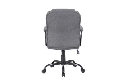 byLIVING Chefsessel STING/ Gaming-Chair/ Metall schwarz pulverbeschichtet/ Webstoff grau/ Armlehnen gepolstert/ Wippmechanik/ Sicherheitsdoppelrollen / B 57, H 99-109, T 67 cm