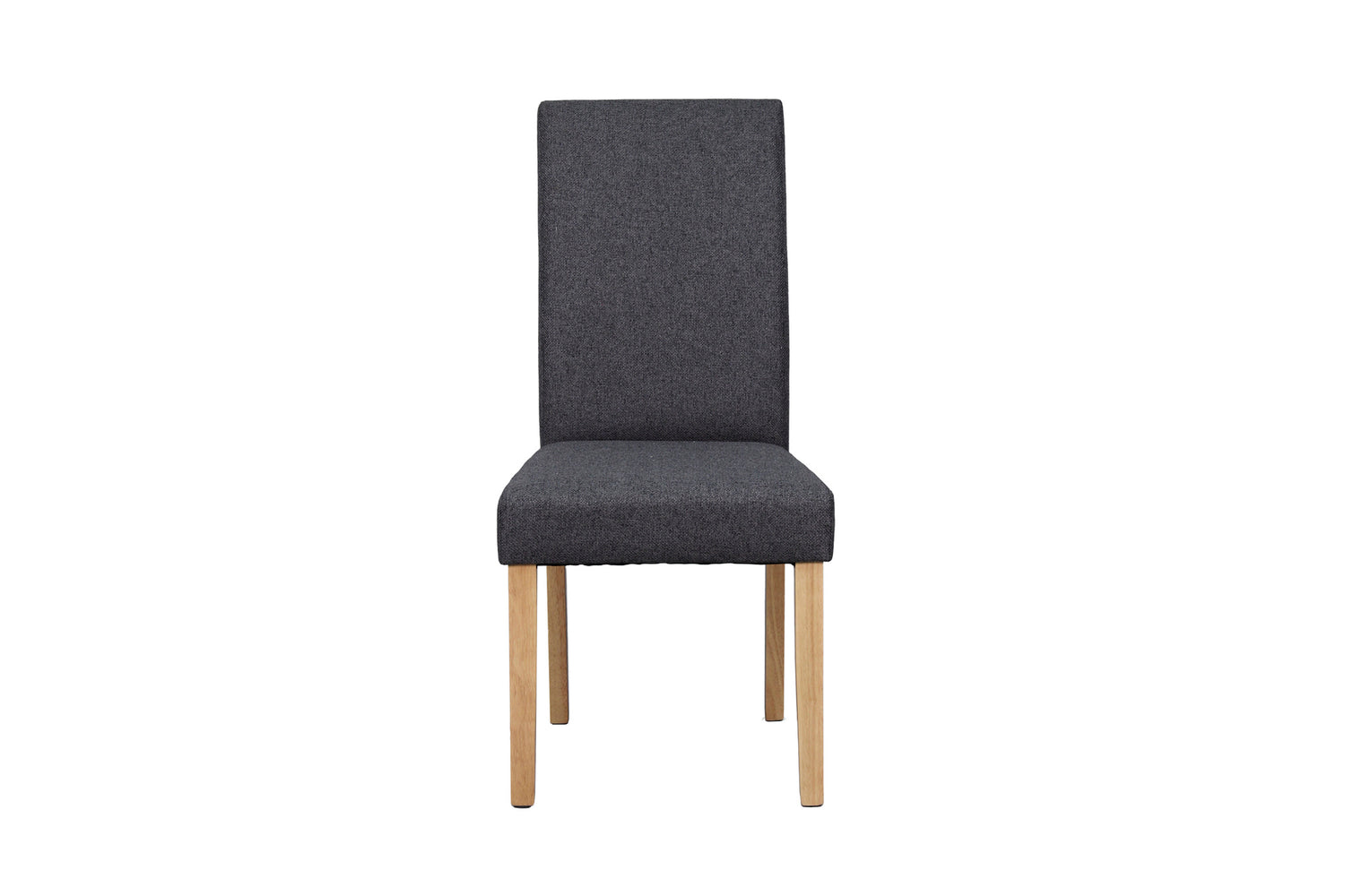 byLIVING Esszimmerstuhl 2er Set ELIAS / Webstoff taupe oder dunkelgrau / Gestell Massivholz schwarz / B 47, H 99,5, T 60 cm