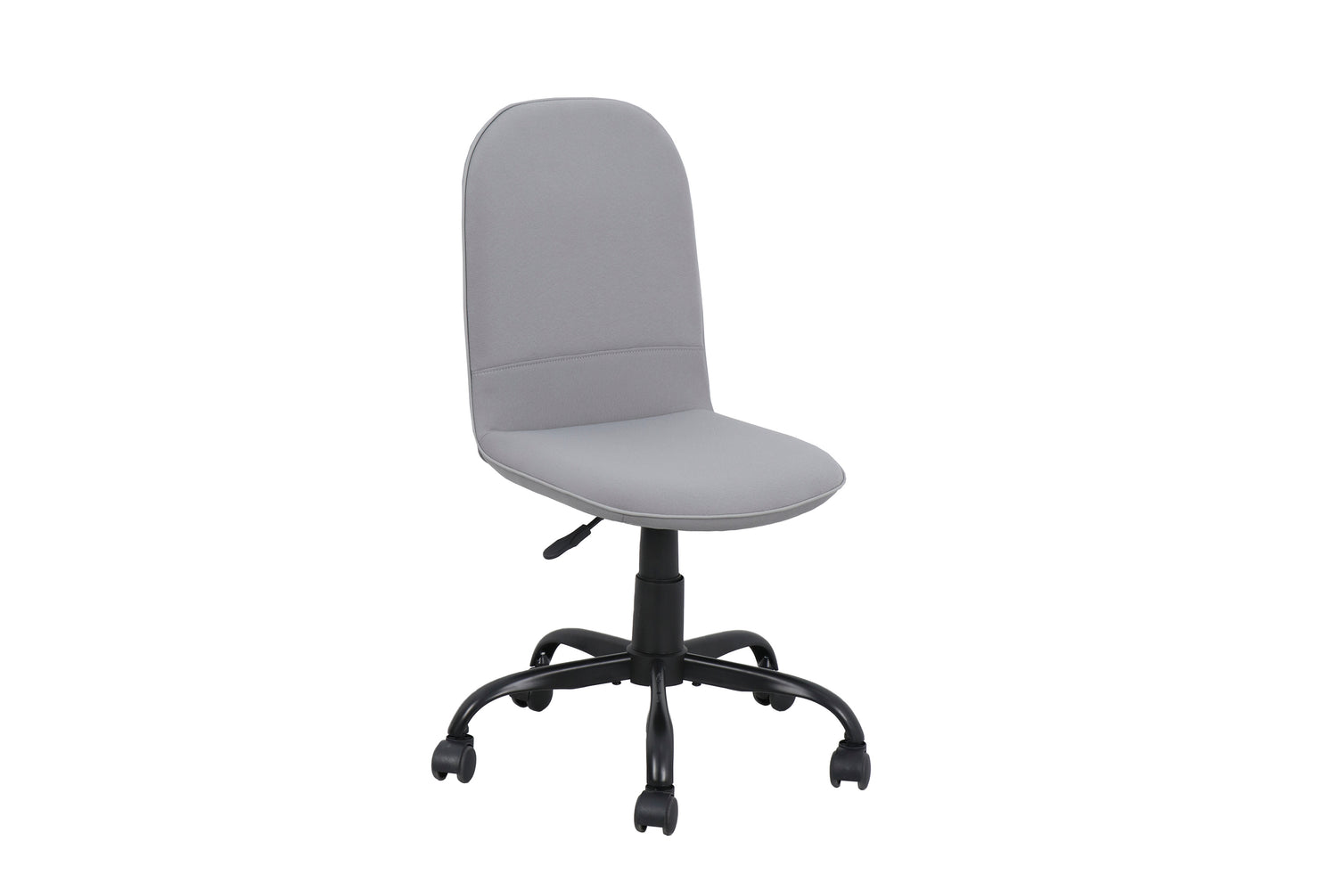 byLIVING Bürostuhl TROLLY Drehstuhl / Kinderstuhl / Metall schwarz pulverbeschichtet / Bezug Webstoff pink oder hellgrau / klappbar / Sicherheitsdoppelrollen / Maße: B 42, H 85-95, T 54 cm