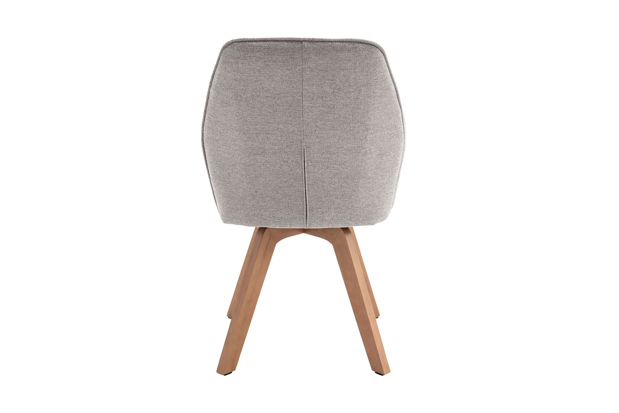 byLIVING Esszimmerstuhl 2er Set TONY / Webstoff hellgrau oder anthrazit / Gestell Buche natur in Eiche-Optik / Sitzschale 360° drehbar / Küchenstuhl / Wohnzimmerstuhl / B 57, H 89, T 61 cm