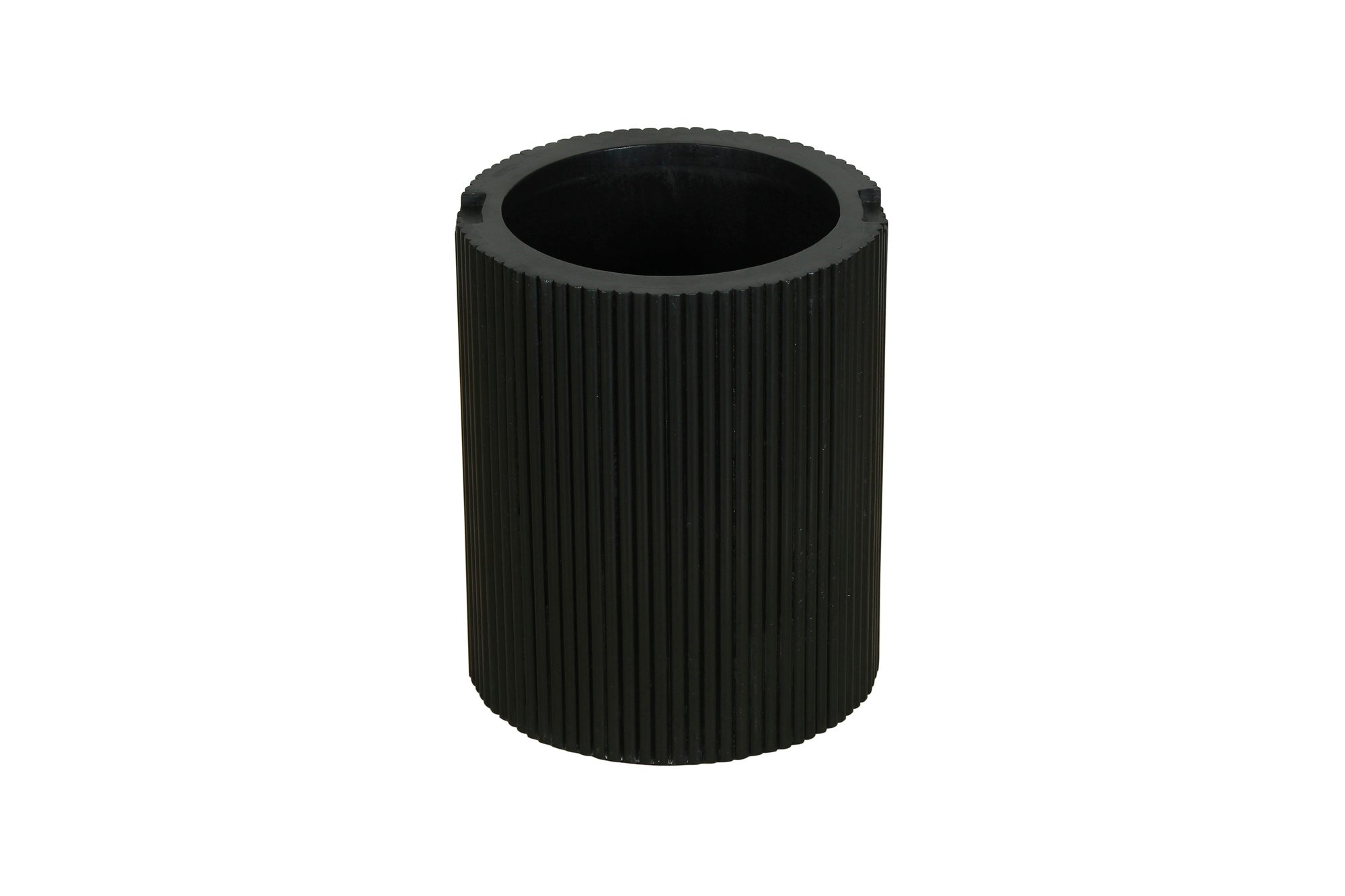 Beistelltisch OWEN / Tischplatte und Gestell in schwarz / Couchtisch / Sofatisch / Maße: D 40, H 50 cm